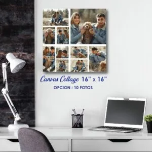 Canvas Collage 16"x16" (10 fotos)
